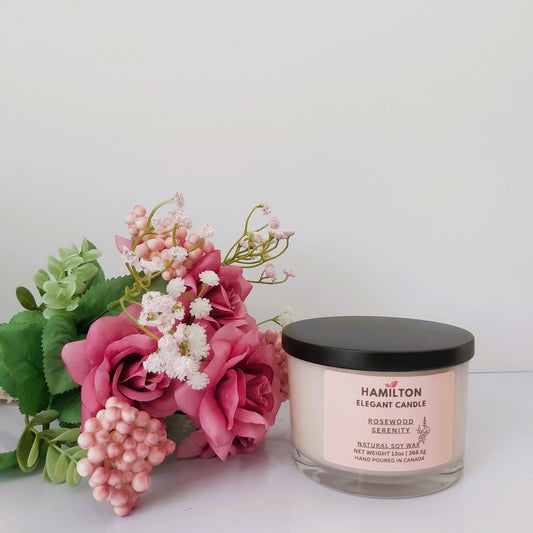 Rosewood Serenity| 13oz Soy Wax Candle